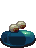 Blue slime creature